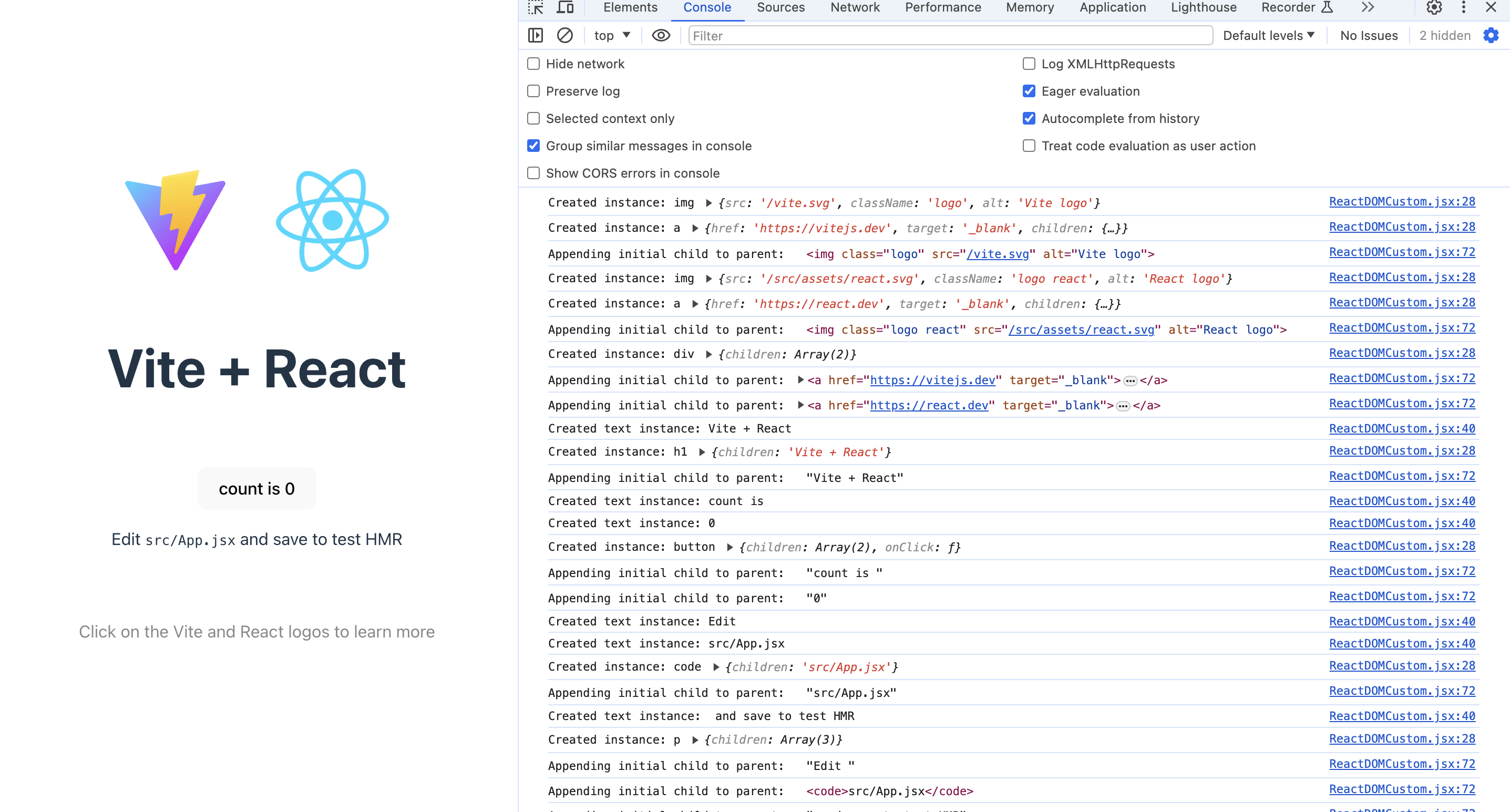 Success Custom Renderer